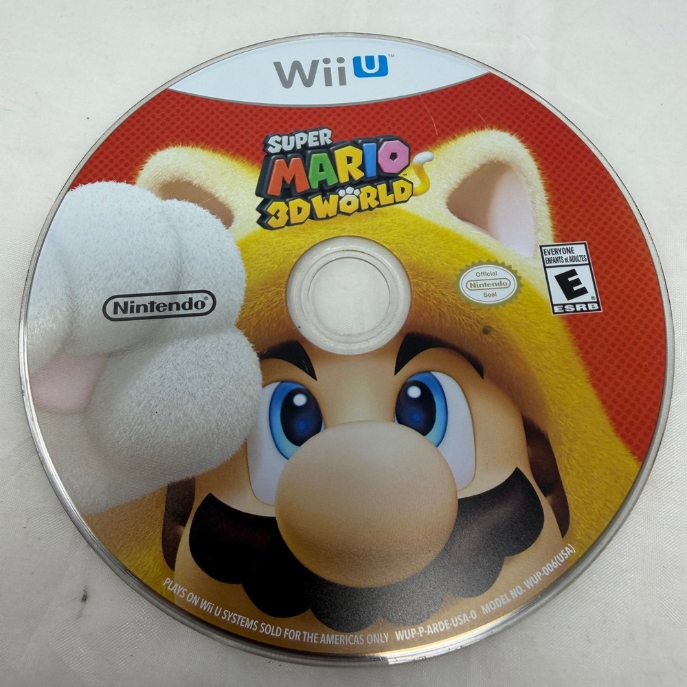 Super Mario 3D World Nintendo Wii U Video Game Disc Only WUP-P-ARDE-USA-0